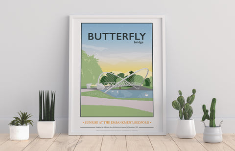 Bedford, Butterfly Bridge By Artist Tabitha Mary Art Print