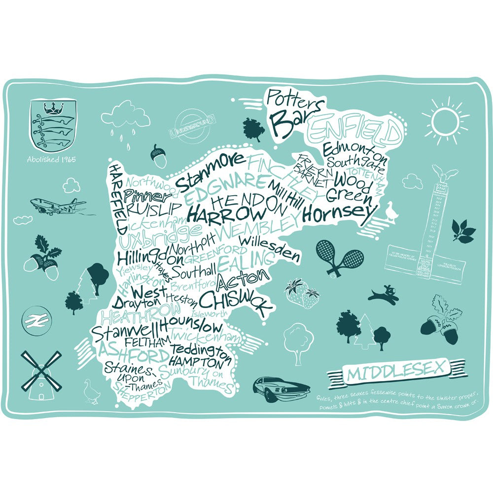 County Map of Middlesex, – Star Editions