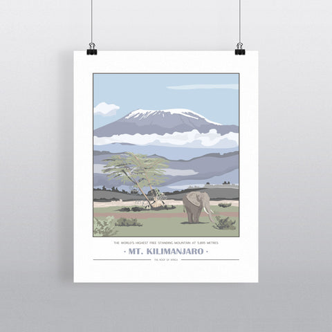 Mount Kilimanjaro, 11x14 Print