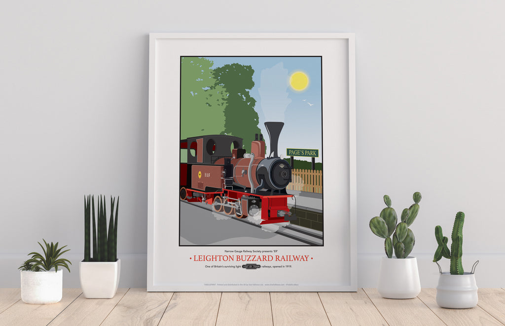 Leighton Buzzard Railway By Artist Tabitha Mary Art Print
