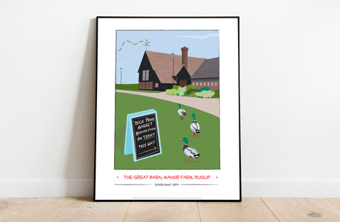 Manor Farm By Artist Tabitha Mary - 11X14inch Premium Art Print