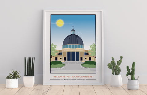 Milton Keynes Church By Artist Tabitha Mary - Art Print
