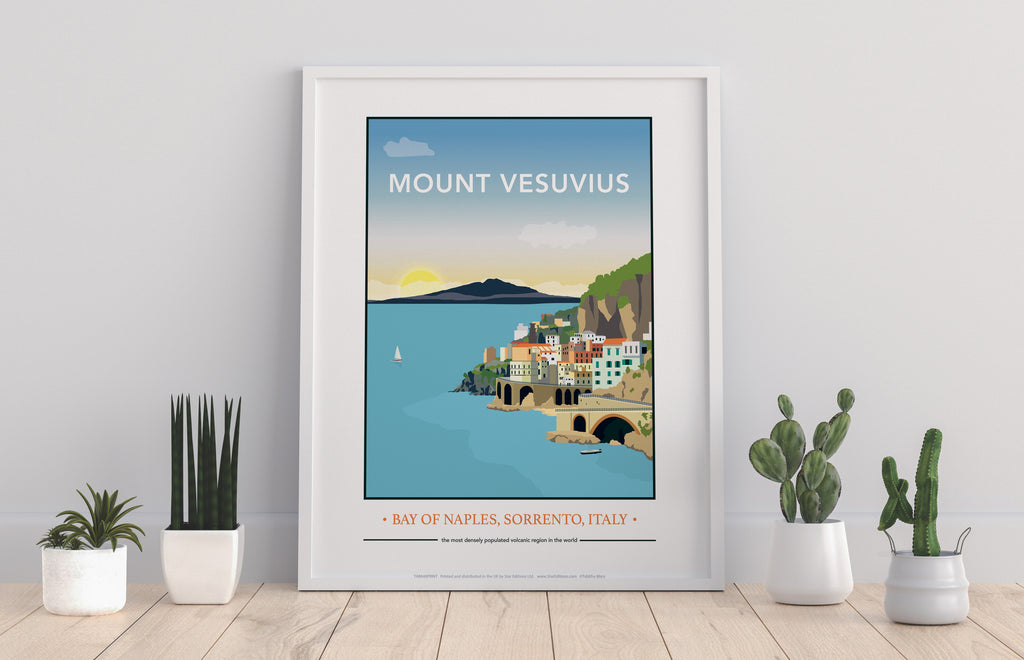 Mount Vesuvius, Naples By Artist Tabitha Mary - Art Print