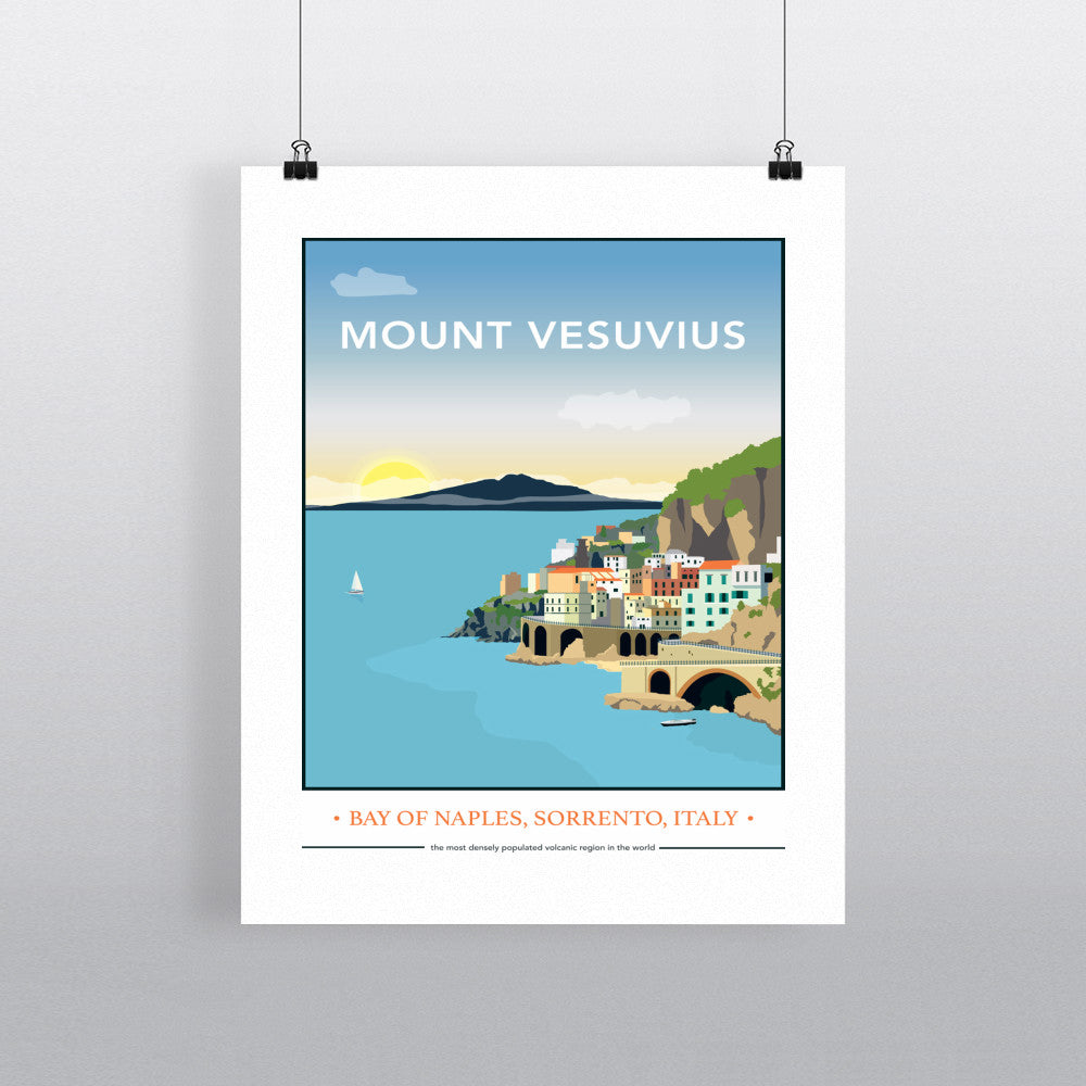 Mount Vesuvius, Italy 11x14 Print