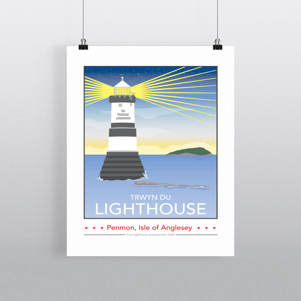 Trwyn Du Lighthouse, Isle of Anglesey 11x14 Print