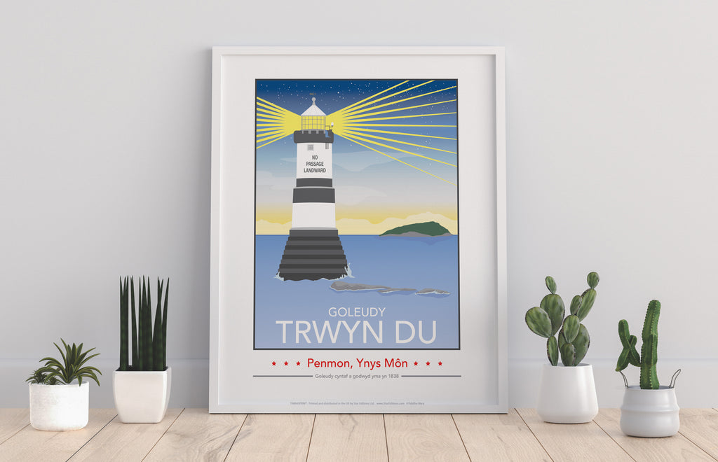 Welsh Penmon Lighthouse Day By Artist Tabitha Mary Art Print