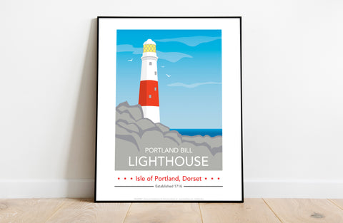 Portland Bill Day By Artist Tabitha Mary - 11X14inch Premium Art Print