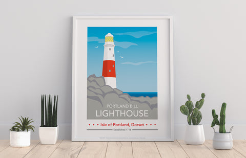Portland Bill Day By Artist Tabitha Mary - 11X14inch Premium Art Print