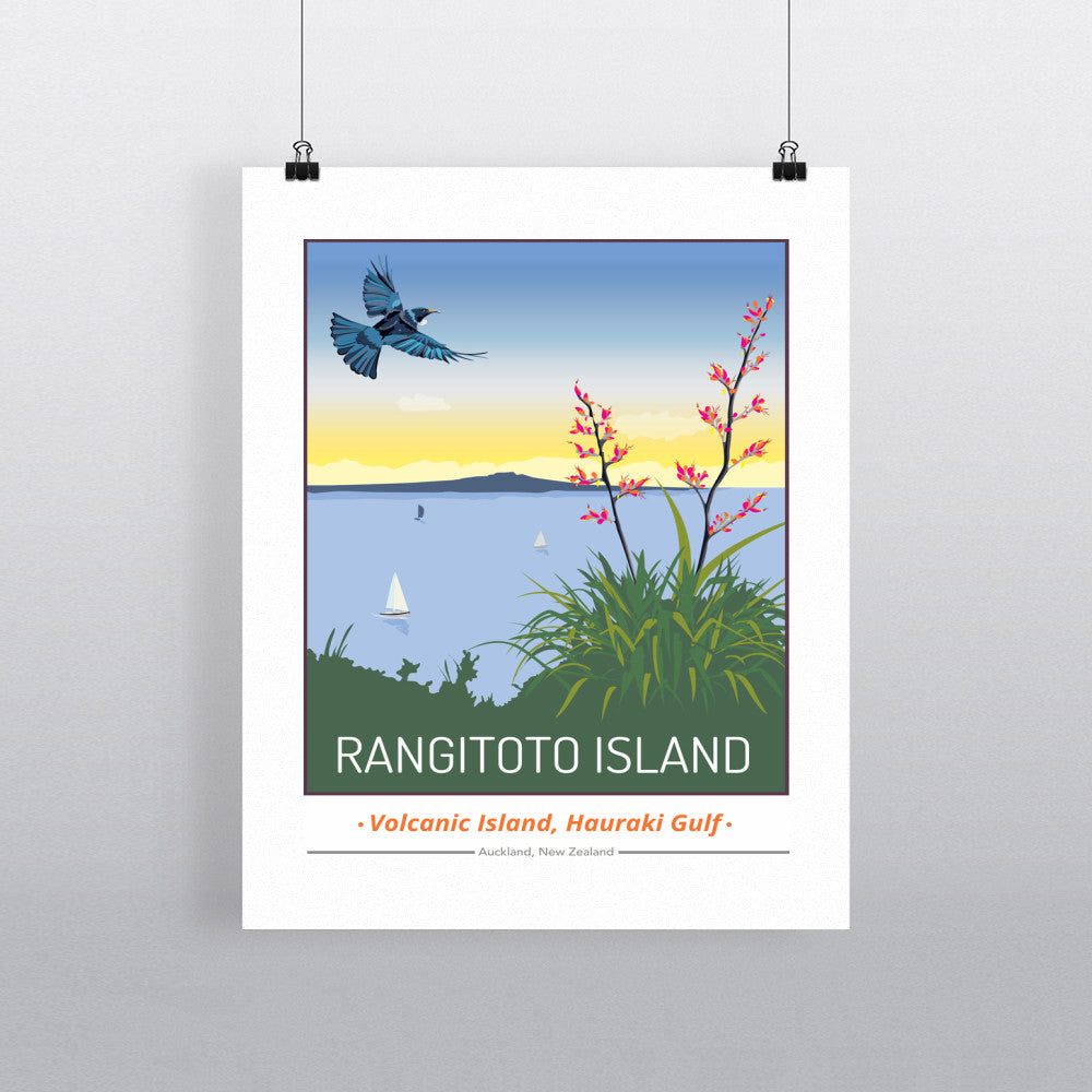 Rangitoto Island, Auckland, New Zealand 11x14 Print