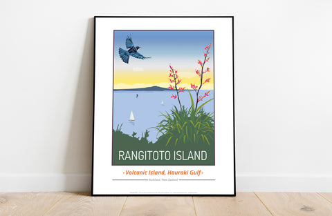 Rangitoto Island Nz By Artist Tabitha Mary - Art Print