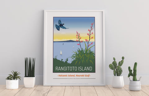 Rangitoto Island Nz By Artist Tabitha Mary - Art Print