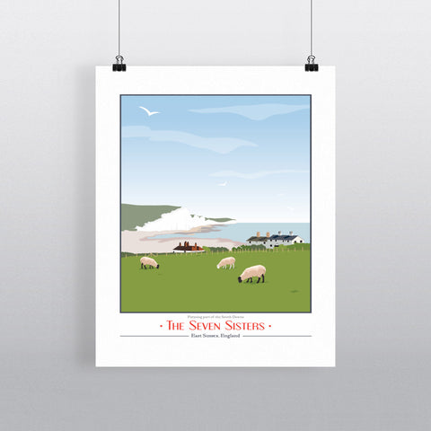 The Seven Sisters, East Sussex 11x14 Print