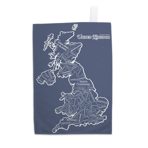 The Counties of the United Kingdom, 11x14 Print