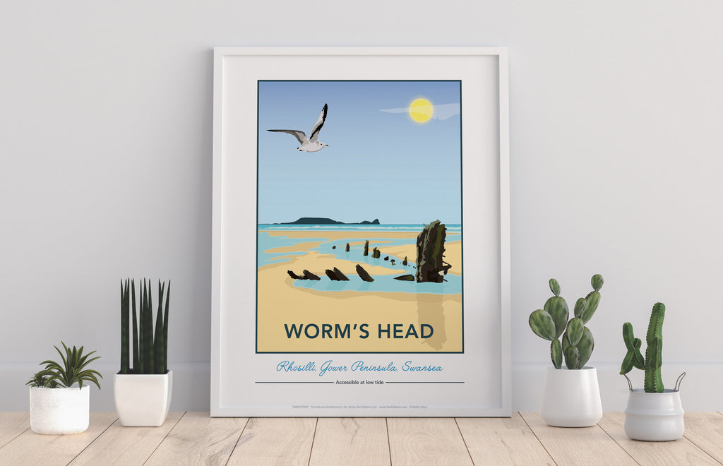 Wormshead Point, Rhosilli By Artist Tabitha Mary Art Print