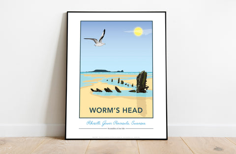 Wormshead Point, Rhosilli By Artist Tabitha Mary Art Print