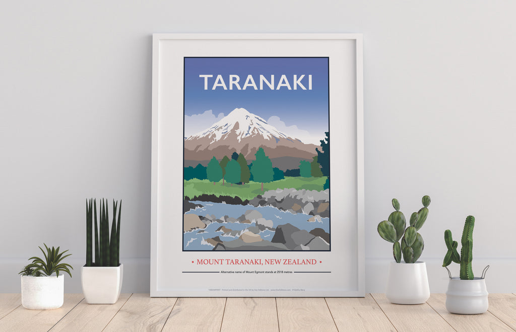Taranaki Mountains By Artist Tabitha Mary - Art Print