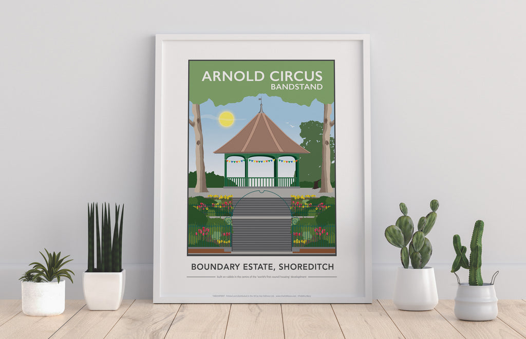 Arnold Circus Bandstand By Artist Tabitha Mary - Art Print