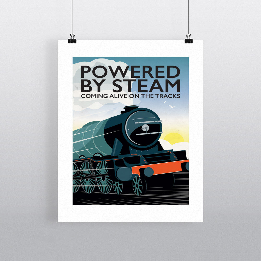 Powered By Steam, 11x14 Print
