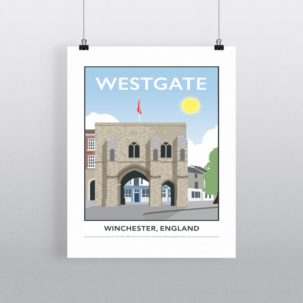 Westgate, Winchester, Hampshire 11x14 Print
