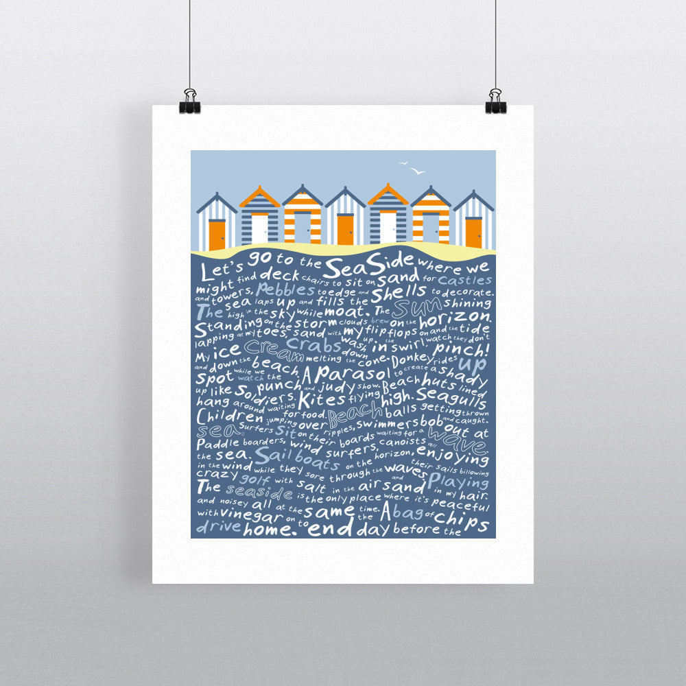 Beach Huts, 11x14 Print