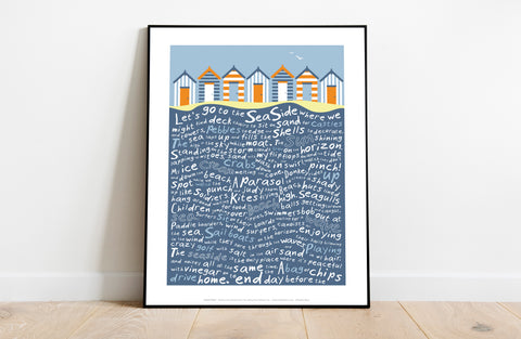 Beach Huts By Artist Tabitha Mary - 11X14inch Premium Art Print