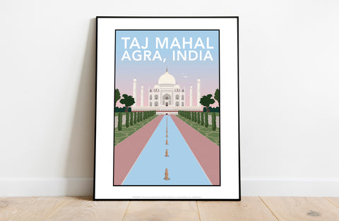 Taj Mahal By Artist Tabitha Mary - 11X14inch Premium Art Print