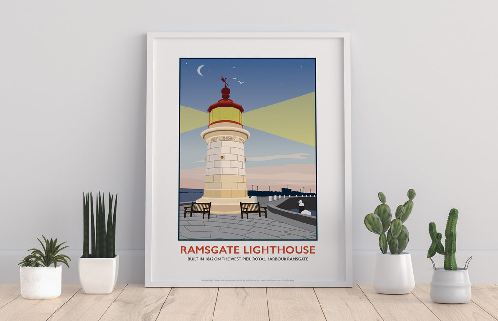 Ramsgate Lighthouse By Artist Tabitha Mary - Art Print