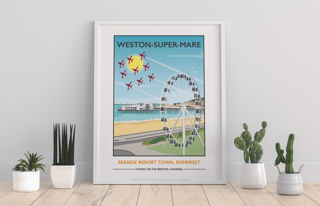 Weston-Super-Mare, Somerset By Artist Tabitha Mary Art Print