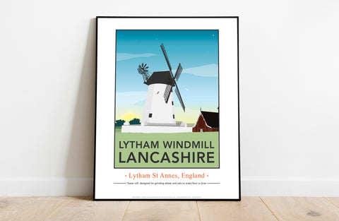 Lytham Windmill, Lancashire By Artist Tabitha Mary Art Print