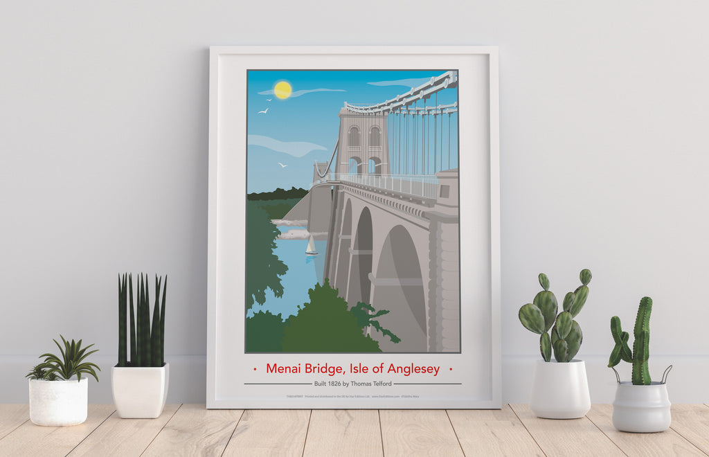 Menai Bridge, Isle Of Anglesey Poster 2 - Premium Art Print