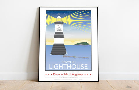 Trwyn Du Lighthouse - 11X14inch Premium Art Print