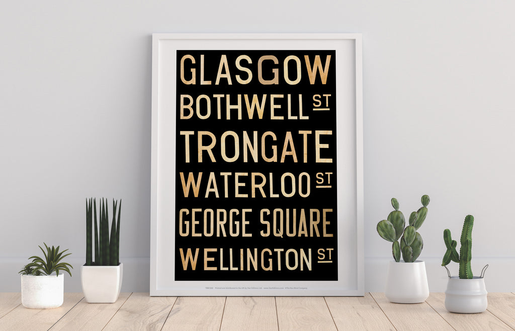 Glasgow, Waterloo, George Square, Wellington Art Print