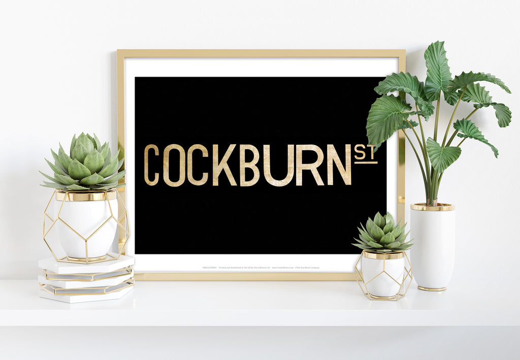 Cockburn Street- Text - 11X14inch Premium Art Print