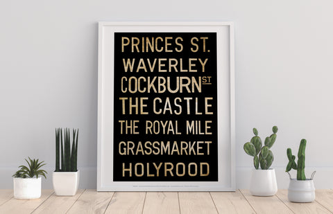 Princes Street, Waverley The Castle The Royal Mile Art Print