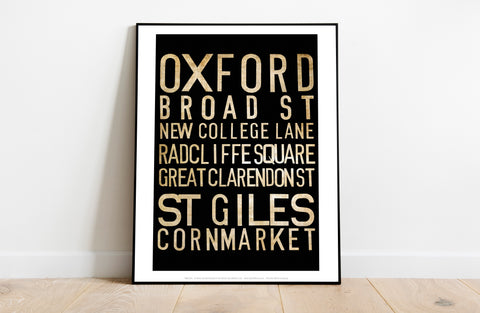 Oxford, Broad Street, New College Lane, Art Print
