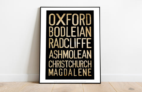 Oxford, Radcliffe, Ashmolean,Christchurch, Art Print
