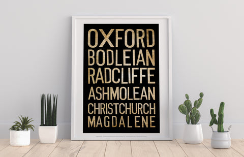 Oxford, Radcliffe, Ashmolean,Christchurch, Art Print