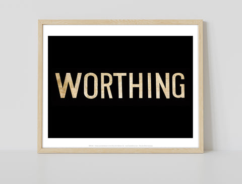 Worthing- Text - 11X14inch Premium Art Print