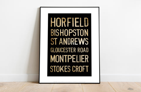 Horfield, Bishopston, St Andrews, Gloucester Road, Art Print