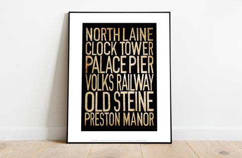 Northlaine, Clock Tower, Palace Pier, Railway Art Print
