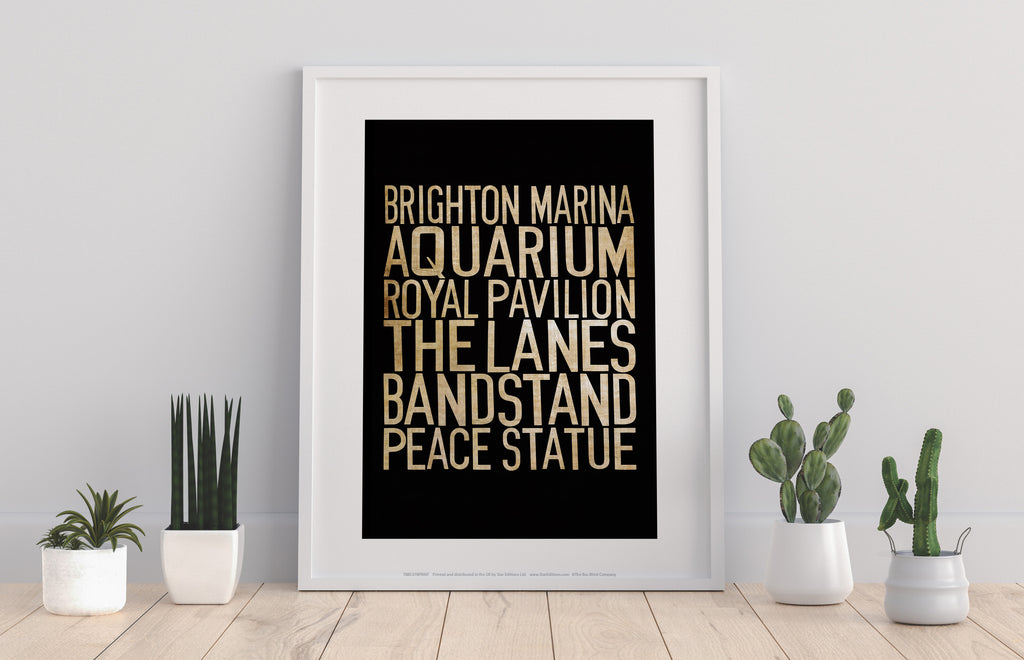 Brighton Marina, Aquarium, Royal Pavillion, Art Print