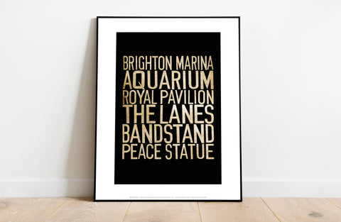 Brighton Marina, Aquarium, Royal Pavillion, Art Print