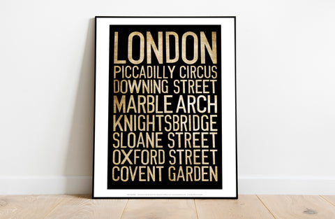 London, Piccadilly Circus, Downing Street, Art Print