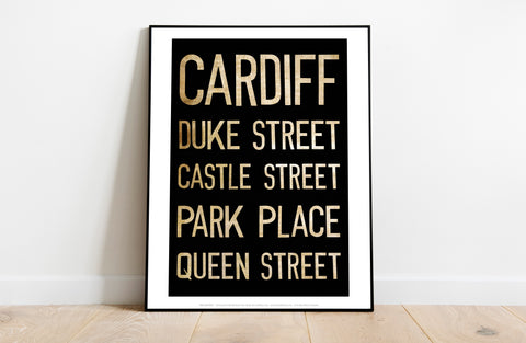 Cardiff, Duke Street, Castle Street, Art Print