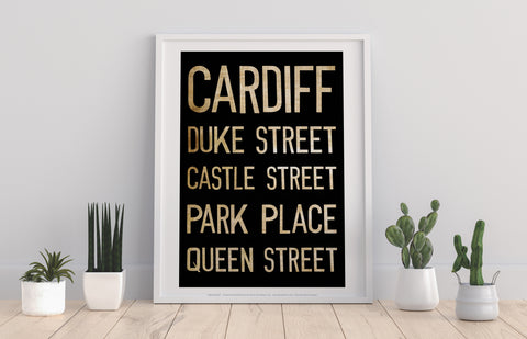 Cardiff, Duke Street, Castle Street, Art Print
