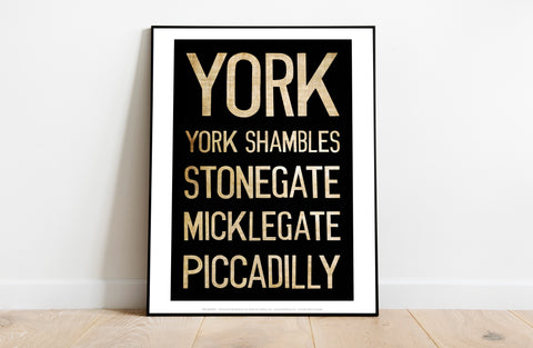 York, York Shambles, Stonegate, Art Print