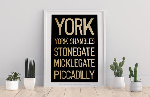 York, York Shambles, Stonegate, Art Print