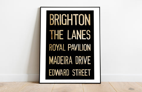 Brighton, The Lanes, Royal Pavillion, Art Print