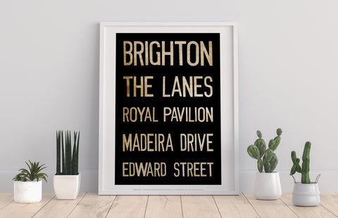 Brighton, The Lanes, Royal Pavillion, Art Print