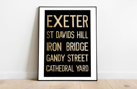 Exeter, St. Davids Hill, Iron Bridge, Art Print